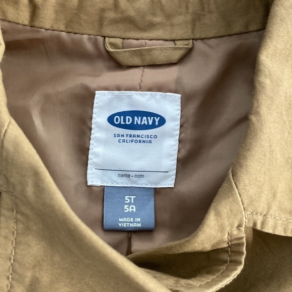 Old Navy girls trenchcoat size 5T - Picture 3 of 6